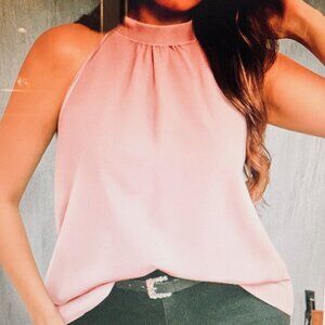 Plus Size 4X Women's Solid Color Pink Off-Shoulder Camisole Shirt - BRAND NEW